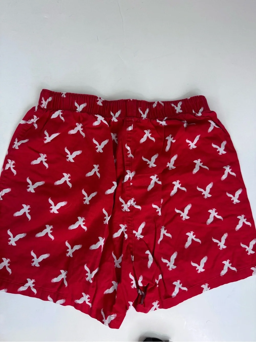 American Eagle men's boxer shorts BUNDLE blue plaid pattern AND Logo size S